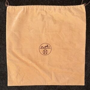 HERMÈS 100% Authentic Velveteen Large Storage Pouch Dust Bag Cover - 17"x17.5’